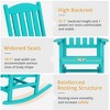 Arceso Outdoor Rocking Chairs Set, 1 Chairs & 1 Table HDPS Poly Rocking Chair, All Weather Resistant, Heavy Duty Rocker Chair For Patio, Lawn, Garden - 4 of 4