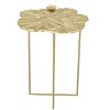 Lotus Side Table in Gold 21.3"H – Modern Metal & Iron Table for Living Room or Lounge by Zuo Modern - 4 of 4