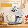 Acekool 660W Tilt-Head Stand Mixer with 10-Speed Control, 7.5QT Mixing Bowl, Whisk, Dough Hook, Beater & Splash Guard - 4 of 4