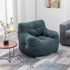 Tramull Plush Teddy Fabric Bean Bag Chair, Memory Foam Filled Lounger for All Ages - 3 of 4