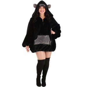 HalloweenCostumes.com Women's Plus Size Positively Primate Gorilla Halloween Costume - 1 of 4