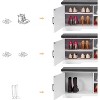 2-Tier Storage Bench with Padded Seat & Barn Doors - Entryway Shoe Organizer with Adjustable Shelf, Functional and Stylish - 4 of 4