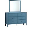 ORRD Teal 6-Drawer Dresser, Fully Assembled Bedroom Chest with Wood Veneer & Metal Hardware, French Dovetail Design - 3 of 4