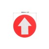 Unique Bargains PVC Removable Self-Adhesive Wall Marking Enter Sign with Arrow 6 Pcs - 2 of 4