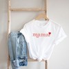 Simply Sage Market Women's Pink Mama Heart Short Sleeve Graphic Tee - 3 of 3