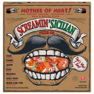 Screamin' Sicilian Mother of Meat Frozen Pizza - 23.40oz