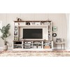 95.5" Entertainment Center with Bookshelves and Tempered Glass Doors, Sideboard Cabinet with Adjustable Shelves, and Anti-tip Device - 4 of 4