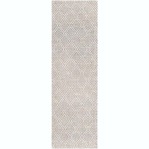 Mark & Day Ewer 2'6"x8' Runner Woven Indoor Area Rugs White - 1 of 4