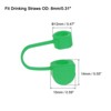 Unique Bargains Silicone Straw Tips Cover Fits 8mm/0.31 Drinking Straws 10 Pcs - 2 of 4