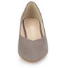 Allegra K Women's Pointy Toe Slip-on Low Chunky Heels Pumps - 2 of 4