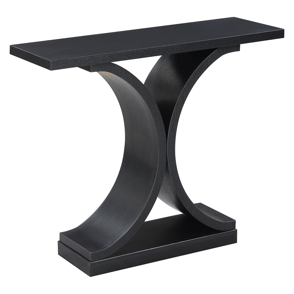 Photos - Coffee Table Newport Infinity Console Table Black - Breighton Home