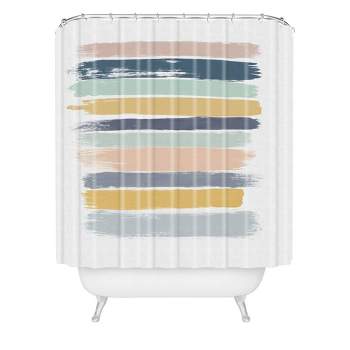 Orara Studio Pastel Striped Shower Curtain - Deny Designs