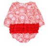 RuffleButts Baby/Toddler Girls Long Sleeve Waterfall Knit Bubble Romper - 2 of 4