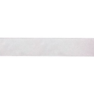 Northlight White Glitter Iridescent Christmas Wired Craft Ribbon 2.5" x 16 Yards - 1 of 3