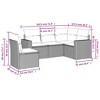 vidaXL Garden Sofa Set Black PE Rattan, Powder-Coated Steel Large - 3 of 3
