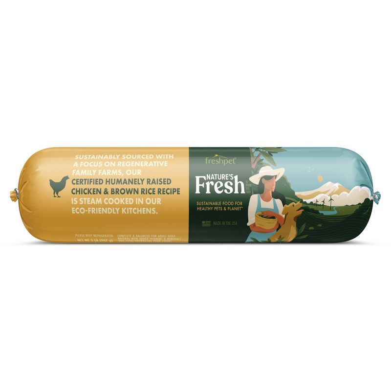 Freshpet Nature&#39;s Fresh Roll Chicken Recipe Refrigerated Wet Dog Food - 2lbs, 1 of 6