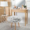 PiccoCasa Office Home Bedroom Faux Sheepskin Puffy Plush Area Soft Warm Floor Mat 1 Pc - 3 of 4