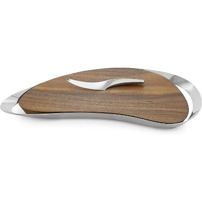 Nambe Pulse Cheese Board with Knife