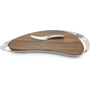 Nambe Pulse Cheese Board with Knife - 1 of 3