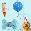 Prime Pets Dog Birthday Toys, 3 Pack, Crinkle Squeaky Dog Toys Set, Pet Toys for Small Medium Large Dogs, Stuffed Puppy Chew Toys, Dog Gift Toys - 2 of 4