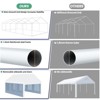 Party Tent, Outdoor Wedding Event Shelters, Heavy Duty Steel Canopy with Removable Sidewall Windows for Commercial and Parties - 4 of 4