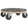 vidaXL Transport Trolleys 2 pcs Round Ã˜15"x4.5" 551.2 lb - 3 of 4