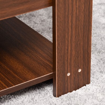 Modern Rectangular Lift-Top Coffee Table with Hidden Storage, Brown