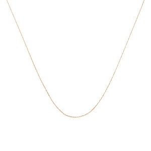 Haus of Brilliance 10K Gold 0.5 mm Slender & Dainty Fine Rope Chain Necklace - 1 of 4
