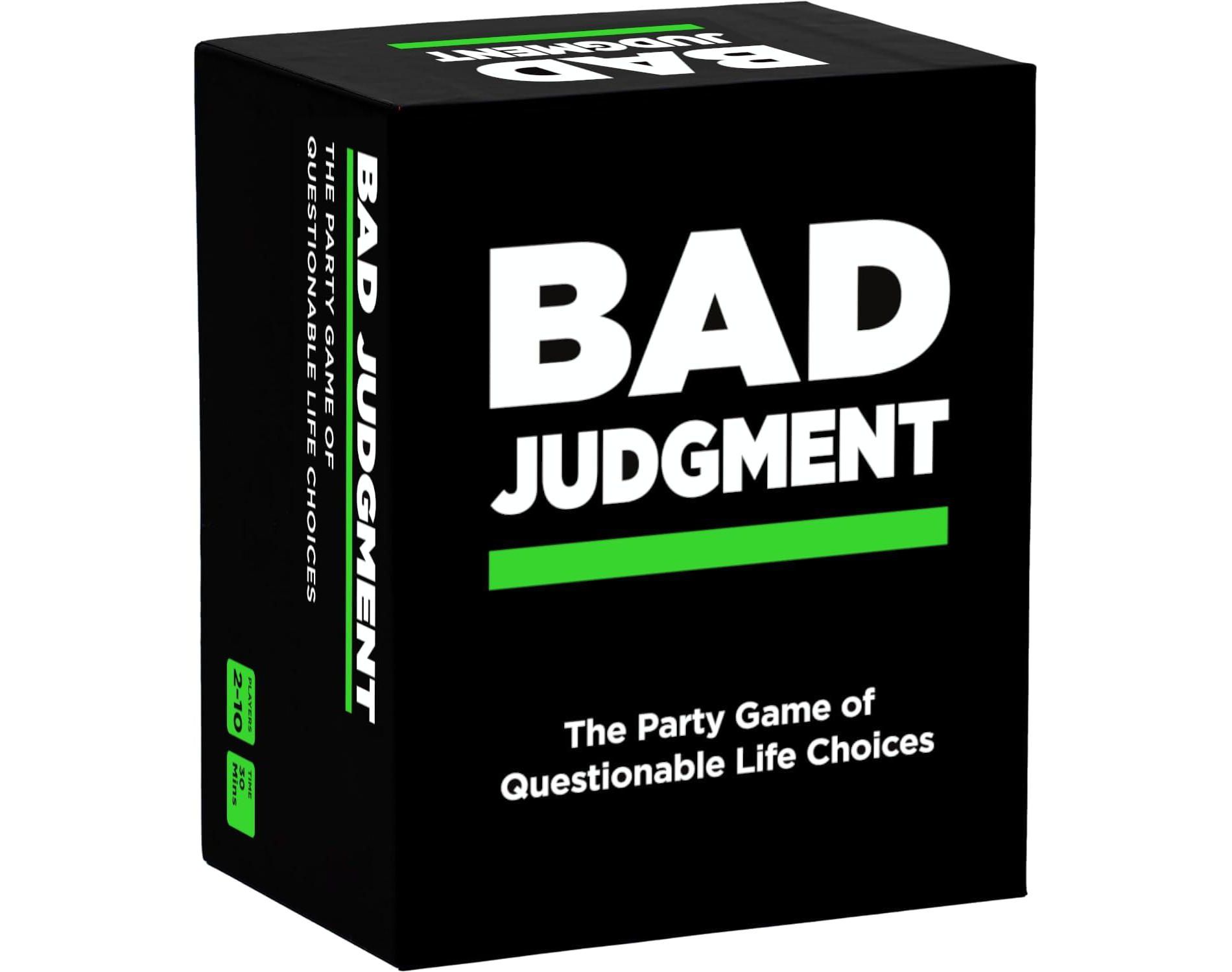 BAD JUDGMENT Adult Party Game - The Game of Questionable Life Choices - Card Game for Friends, Fun Parties & Board Games Night with Your Group