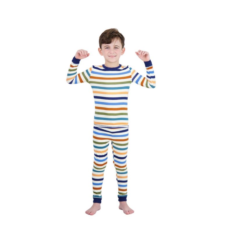 Sleep On It Boys 2-Piece Super Soft Jersey Long Sleeve Snug-Fit Pajama Set, 4 of 7