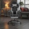 Mshliw Ergonomic Gaming Chair with Footrest, Massage Lumbar Support, Adjustable Recline 90–135°, High-Back PU Leather Computer Chair, Office Chair - 2 of 4