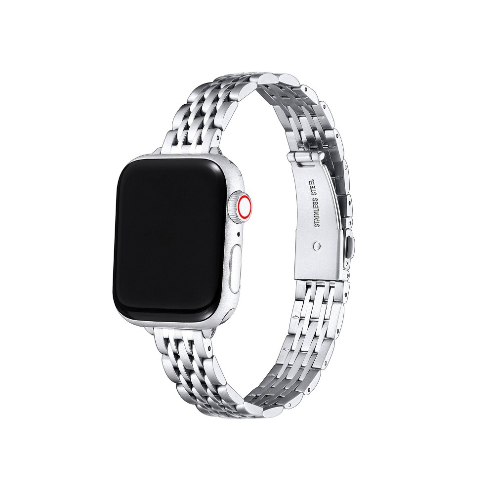 Posh Tech Skinny Stainless-Steel Band for Apple Watch - Silver