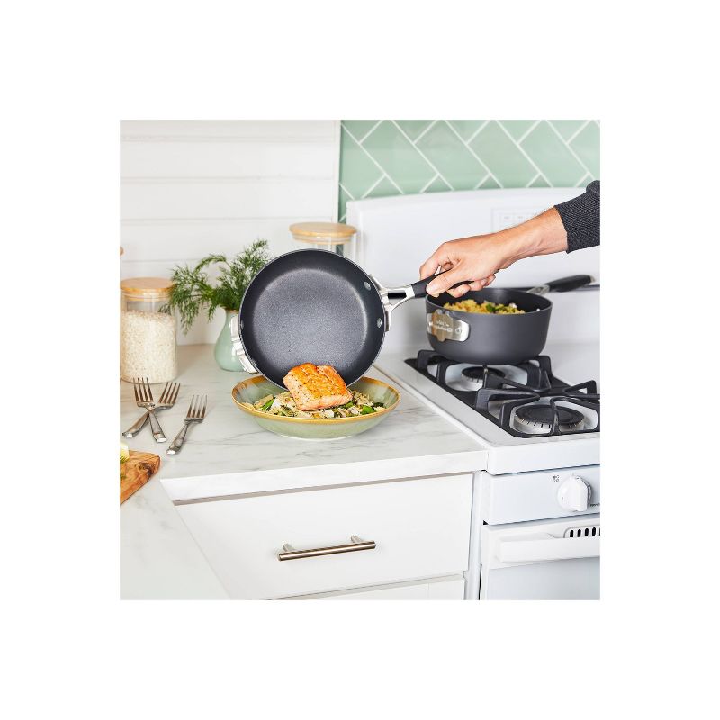 Select by Calphalon 3qt Nonstick Hard-Anodized Saute Pan with Lid, 3 of 5