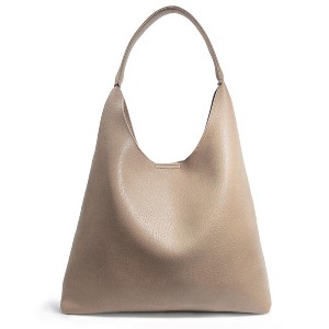 Hobo Bags for Women Soft Vegan Leather Shoulder Handbag Slouchy Tote Purses (Nude) - 1 of 4