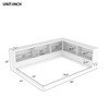 NicBex Full Size Daybed, Metal Day Bed Frame with Storage Cabinets and USB Ports, L-Shaped Daybed with Bookcase Headboard - 4 of 4