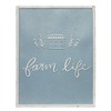 Metal Farm Life Sentiment Sign (Set of 2) – 18"H Blue & White Rustic Farmhouse Wall Decor by Melrose - 3 of 3