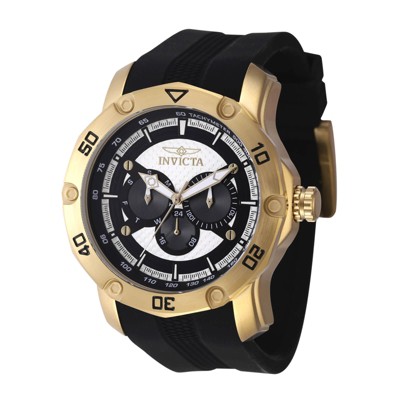 Invicta 45741 Men's Pro Diver White And Black Dial Strap Watch