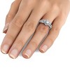 Pompeii3 5/8CT Diamond Vintage Halo Engagement Ring 14K White Gold - 4 of 4