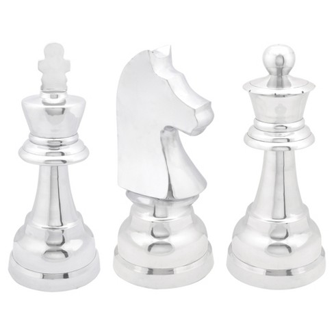 Wholesale  Metal Chess Set Acrylic Plating Gold Silver Chess