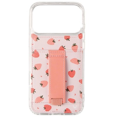 Walli Cases Berry Bliss Phone Case with Wallet and Finger Strap