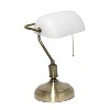 Creekwood Home 15" Timeless Antique Nickel Bankers Table Lamp Shade - 4 of 4