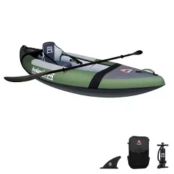 Avalanche Voyager 1P Inflatable Kayak Set - Green