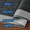 Modern Bordered Area Rug, Washable Low Pile Non Slip Stain Resistant Soft Carpet for Living Room, Bedroom, Dining Room, Office - 4 of 4