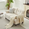 Hyleory 55.84" Upholstered Chenille Loveseat for Living Room Bedroom - 2 of 4