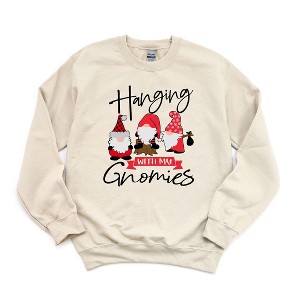 Simply Sage Market Women's Graphic Sweatshirt Hanging With My Gnomies - 1 of 2