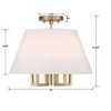 Crystorama Lighting Westwood 5 - Light Semi-Flush Mount in  Vibrant Gold - 4 of 4