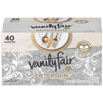 Vanity Fair Entertain 3-Ply Napkins- 40ct