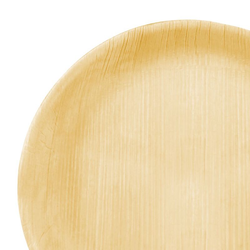 Smarty Had A Party 8" Round Palm Leaf Eco Friendly Disposable Salad Plates (100 Plates), 2 of 3