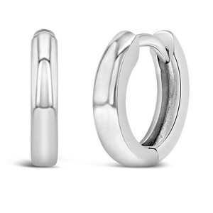 Girl's Rounded 2.5mm Polished Hoop Sterling Silver Earrings - In Season Jewelry - 1 of 4