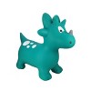 BounceZiez Inflatable Bouncy Ride-On Hopper with Pump - Dino - 3 of 4